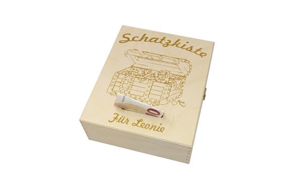 Schatzkiste mit | persönlicher Lasergravur