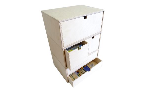 Schubladenbox 3er Set