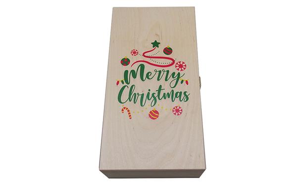 Weinkassette | Merry Christmas | 36 x 18 x 9 cm