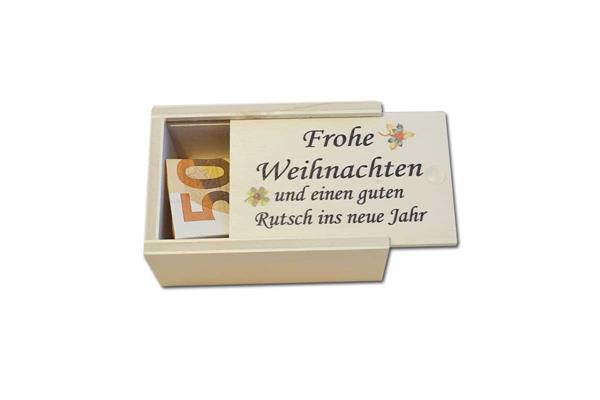 Holzbox | Frohe Weihnachten | leer