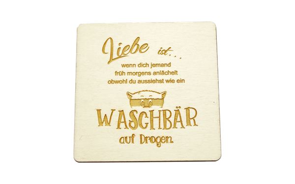Bierdeckel / Glasuntersetzer mit witzigen Sprüchen Biergeschenke