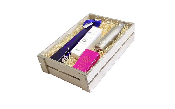 Dekokiste grau gebeizt | 36 x 24 x 9 cm