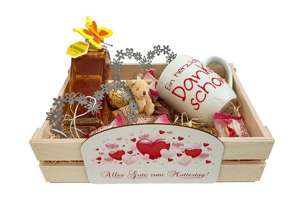 Muttertagskorb | mit buntem Gruß | von den Liebsten