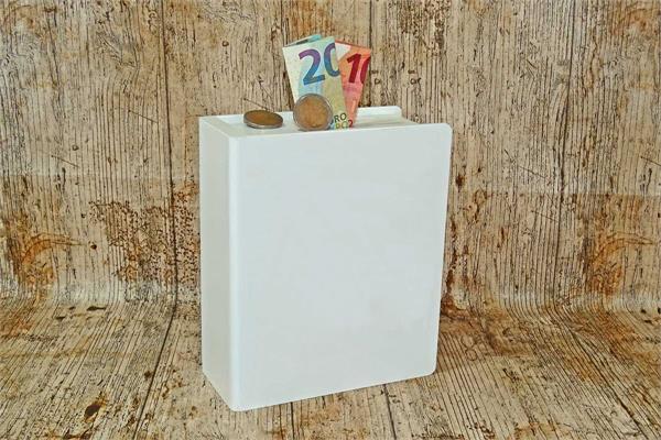 Sparbuch | weiß lackiert