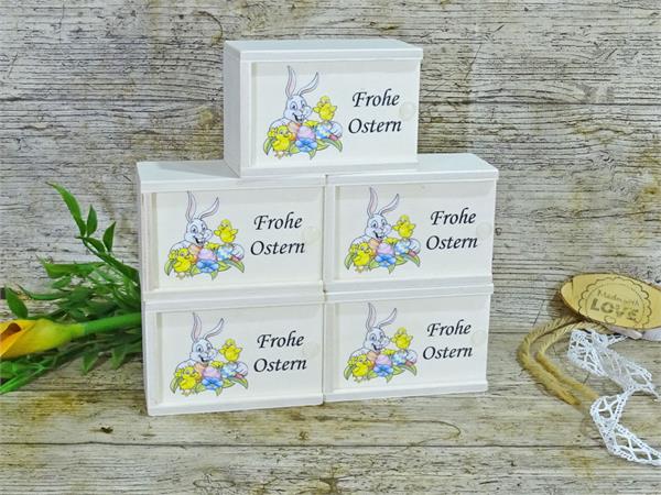 Holzbox 5er Set | Osterhase | Leer