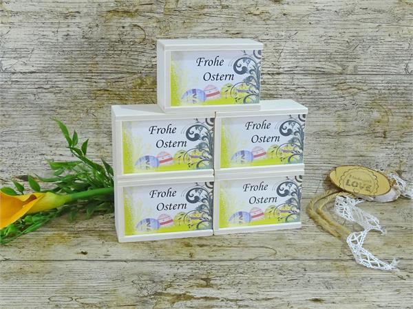 Holzbox 5er Set | Frohe Ostern | Leer