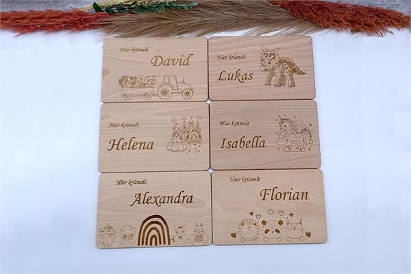 Personalisiertes Frühstücksbrett