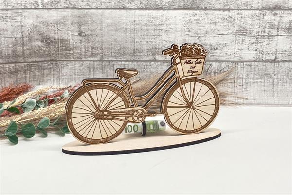 Personalisierter | Holz-Fahrrad-Aufsteller