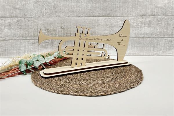 Trompete aus Holz | mit persönlicher Gravur