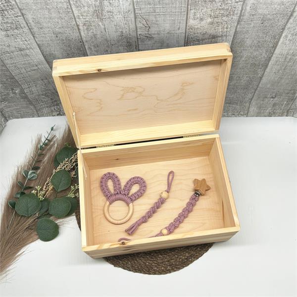 Erinnerungsbox Waldtiere Set Makramee